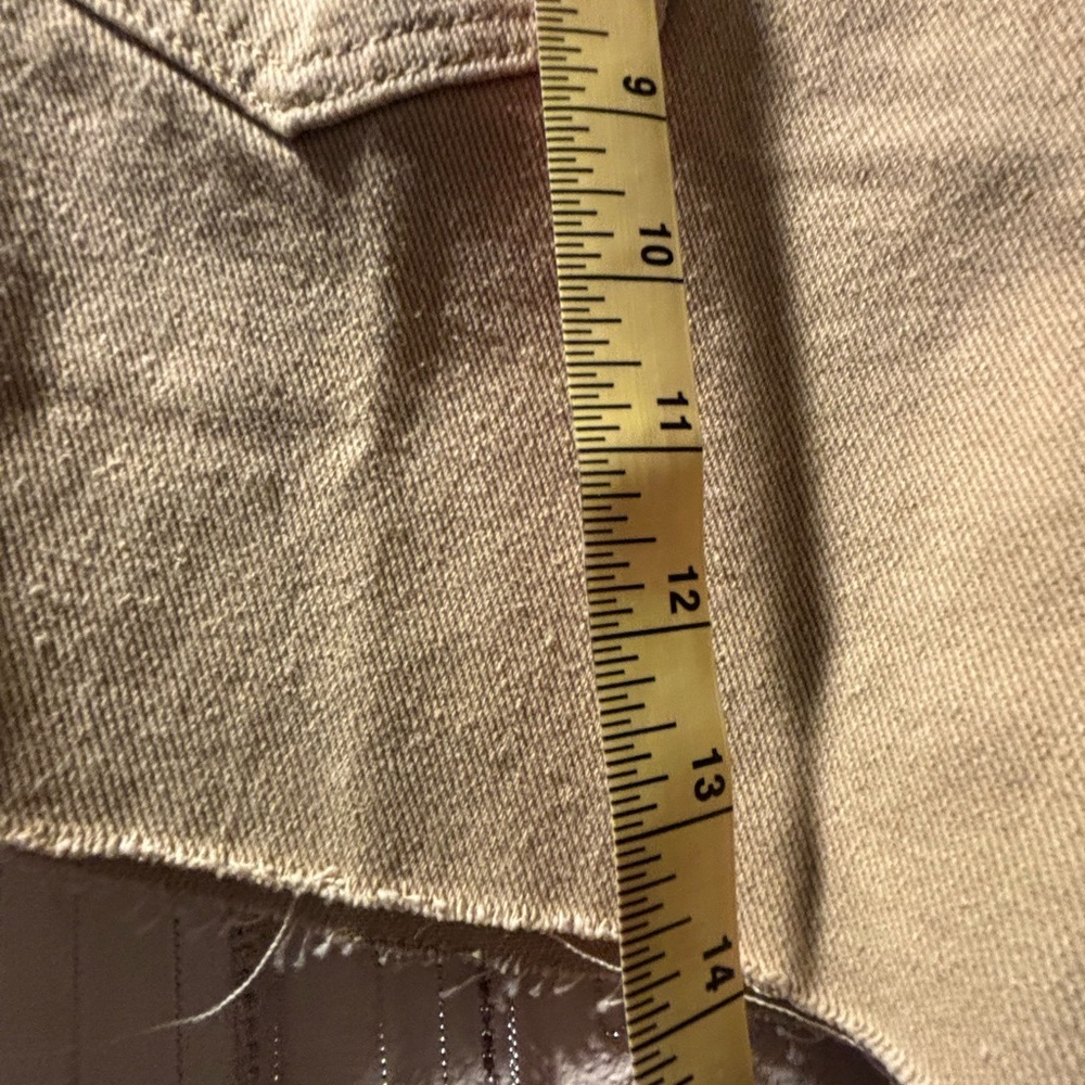 Bluebell Collection Tan Jean Shorts Distressed High-Waisted - Picture 5 of 11